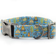 Camping Dog Collar - Blue