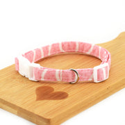 Heart Cake Stripe Valentine's Breakaway Cat Collar ~ Cat Collar ~ Plastic Quick Release Collar ~ Breakaway Collar ~Sandy Paws Collar Co®