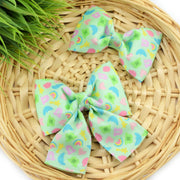 Lucky Charms Dog Collar Bow ~ St Patrick's Day Shamrock Dog Bow Tie ~ Girly Dog Bow ~ Slide On Bow for Dog Collar ~ Sandy Paws Collar Co®