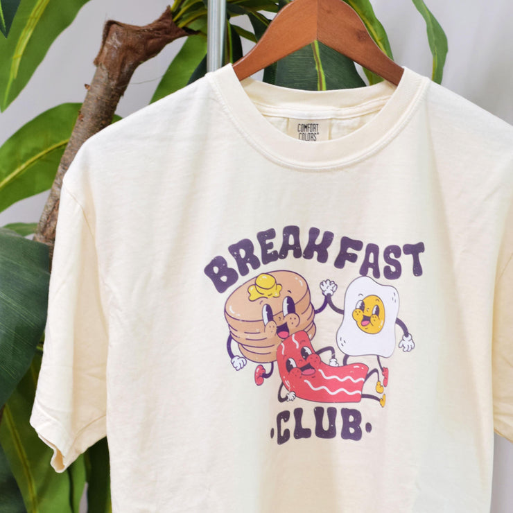 Breakfast Club Graphic T-Shirt ~ Dog Mom Gift Graphic Shirt ~ Breakfast Food Gift Graphic Shirt ~ Sandy Paws Collar Co®