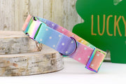 Watercolor Rainbow Dog Collar